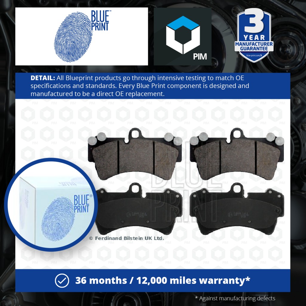Blue Print Brake Pads Set Front ADV184247 [PM1608221]