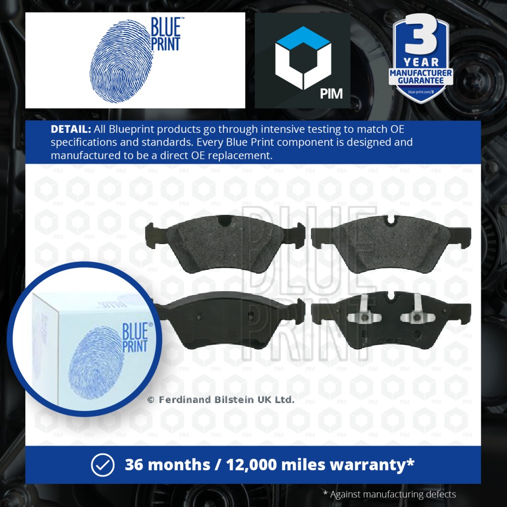 Blue Print Brake Pads Set Front ADU174237 [PM1608211]