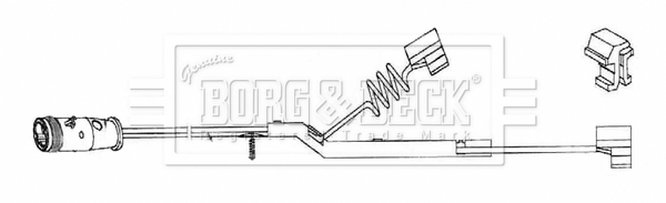 Borg & Beck BWL33091 CV Brake Pad Wear Indicator Sensor