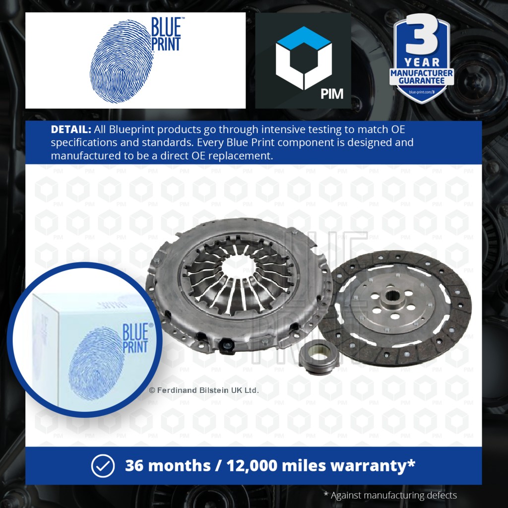 Blue Print Clutch Kit 3pc (Cover+Plate+Releaser) ADV183082 [PM1581620]