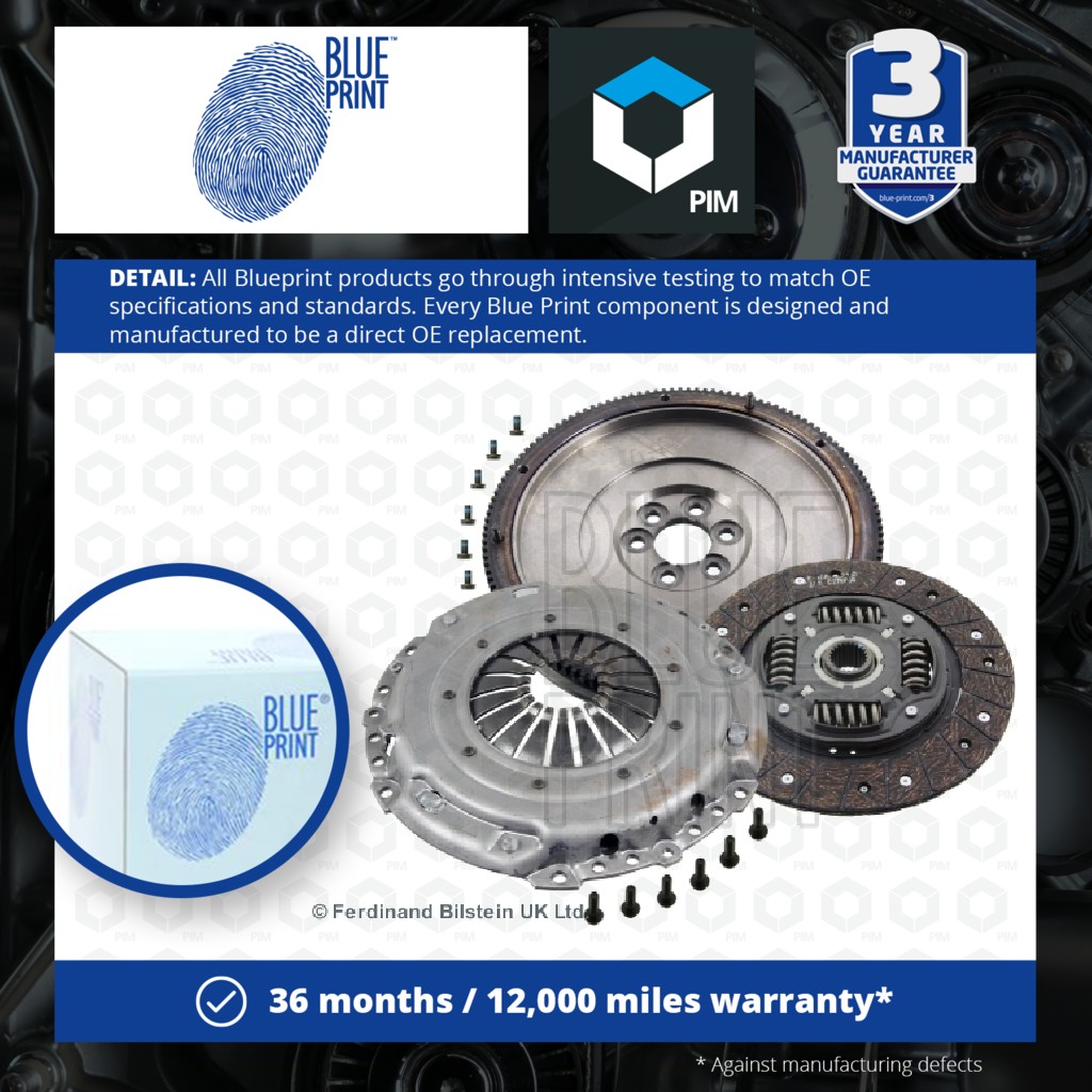 Blue Print Dual to Solid Flywheel Clutch Conversion Kit ADV183048 [PM1581587]