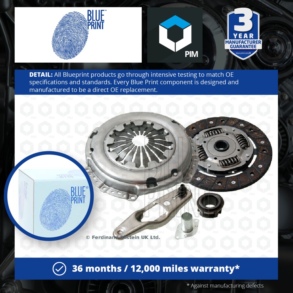 Blue Print Clutch Kit 3pc (Cover+Plate+Releaser) ADV183038 [PM1581578]