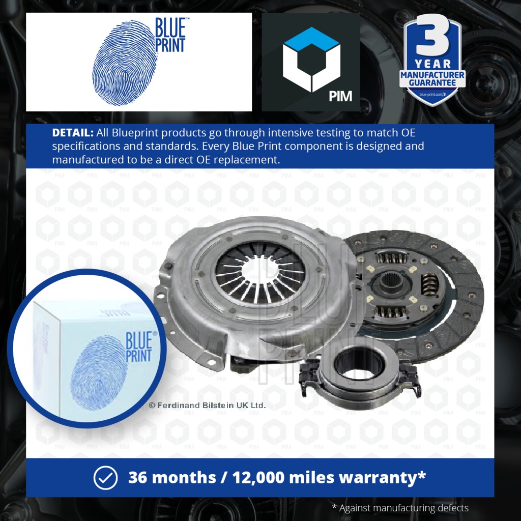 Blue Print Clutch Kit 3pc (Cover+Plate+Releaser) ADV183008 [PM1581522]