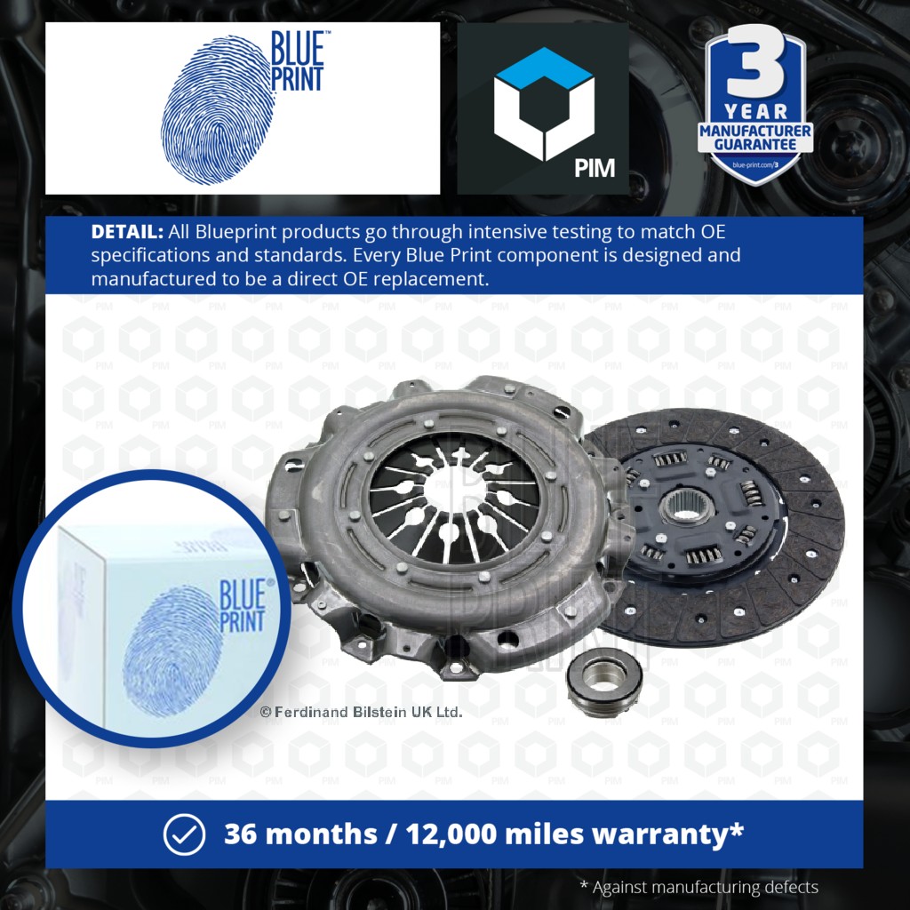 Blue Print Clutch Kit 3pc (Cover+Plate+Releaser) ADU173017 [PM1581393]