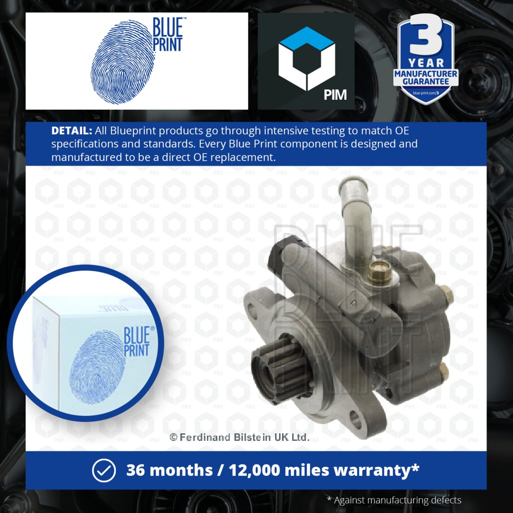 Blue Print Power Steering Pump ADT39511 [PM1581354]