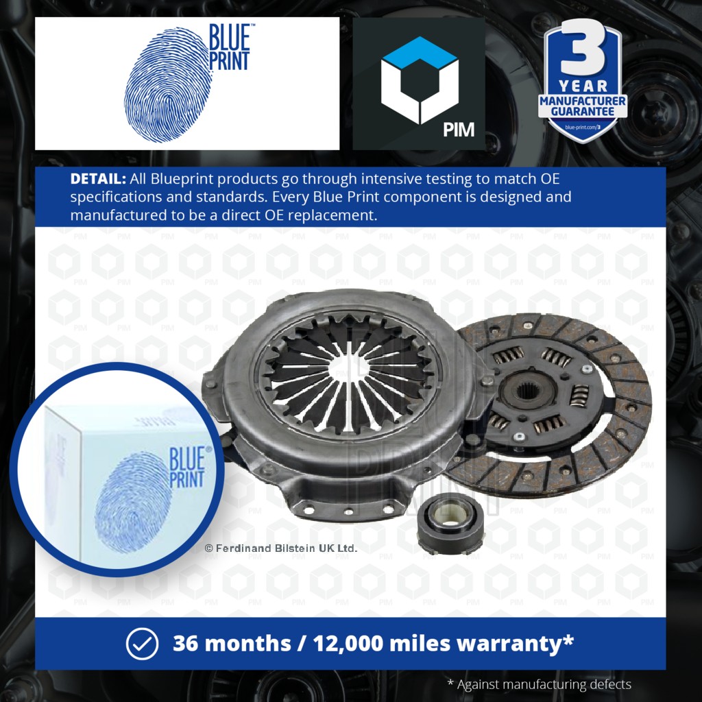Blue Print Clutch Kit 3pc (Cover+Plate+Releaser) ADR163008 [PM1580848]