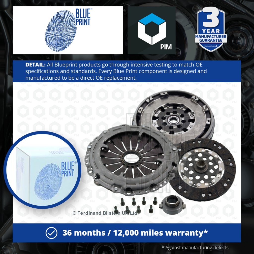 Blue Print Dual Mass Flywheel DMF Kit with Clutch ADP153080 [PM1580747]