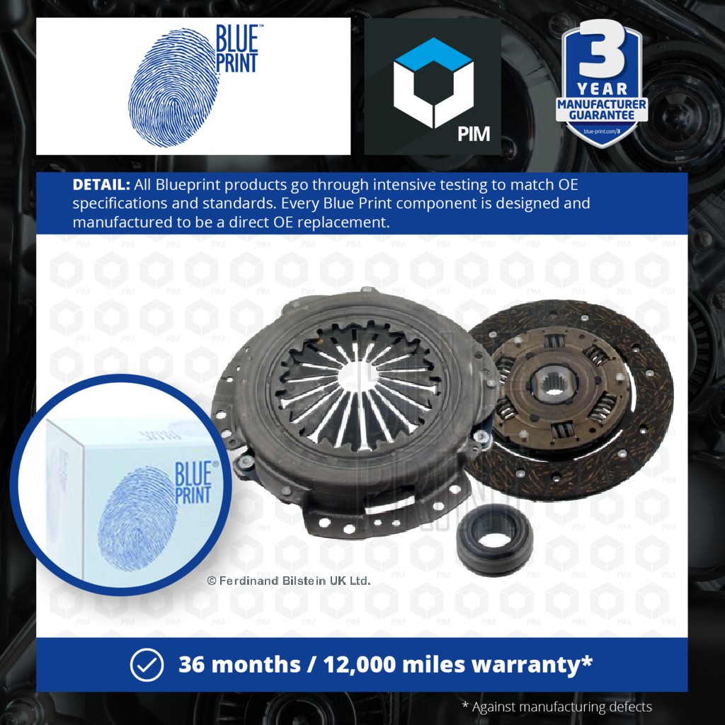 Blue Print Clutch Kit 3pc (Cover+Plate+Releaser) ADP153045 [PM1580734]
