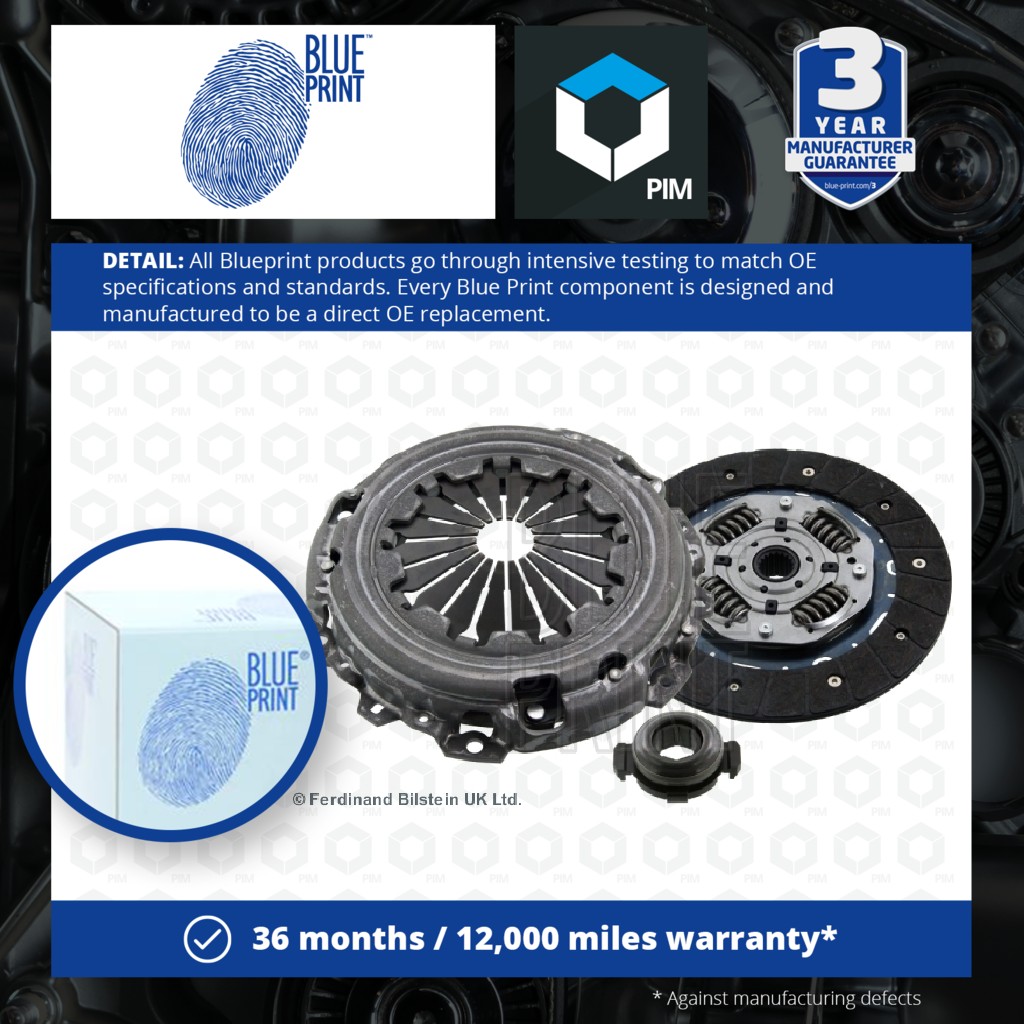 Blue Print Clutch Kit 3pc (Cover+Plate+Releaser) ADP153009 [PM1580704]