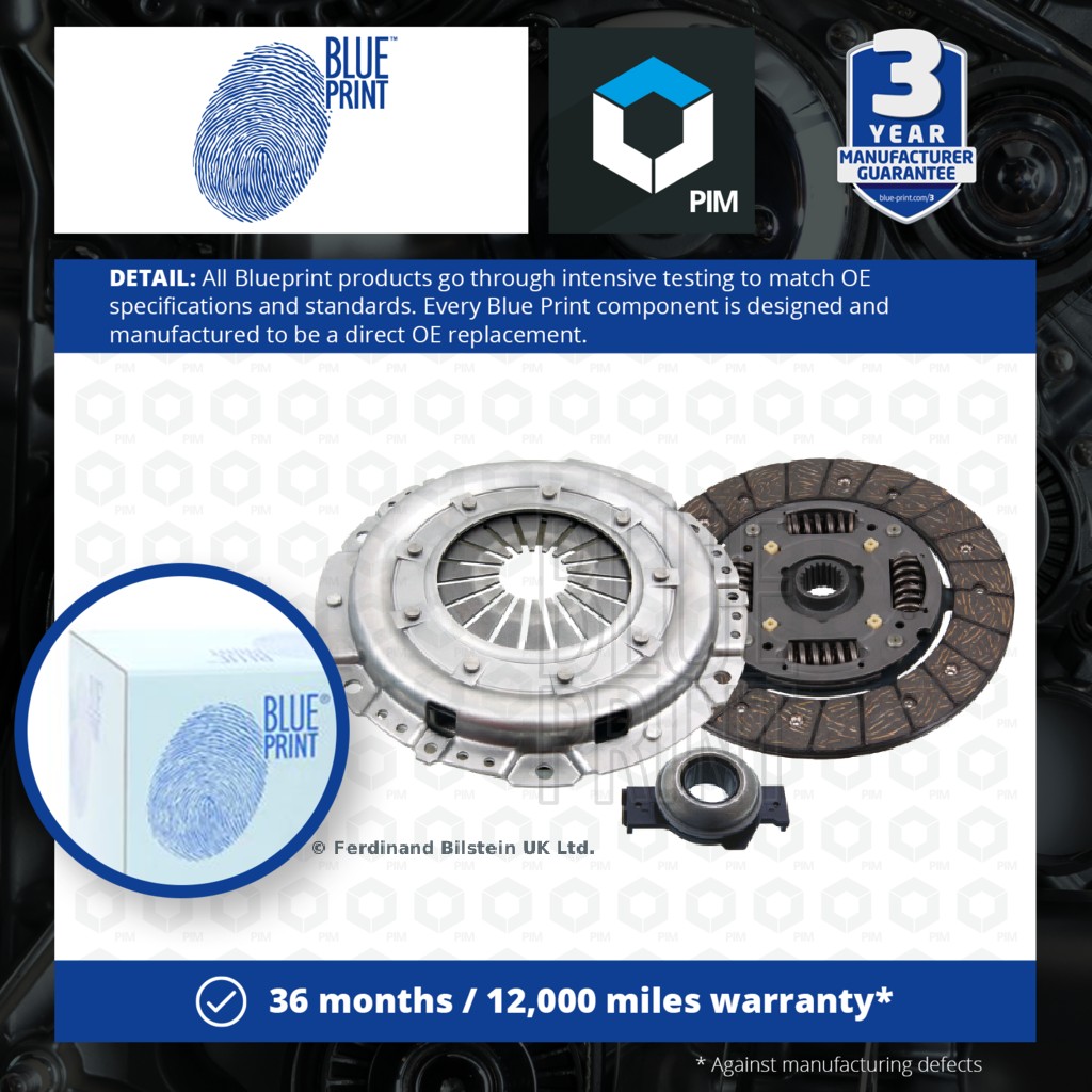 Blue Print Clutch Kit 3pc (Cover+Plate+Releaser) ADL143009 [PM1580154]
