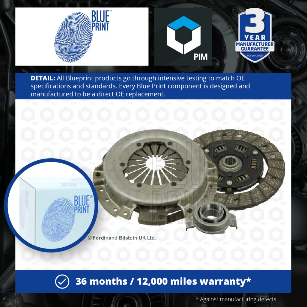 Blue Print Clutch Kit 3pc (Cover+Plate+Releaser) ADL143008 [PM1580153]