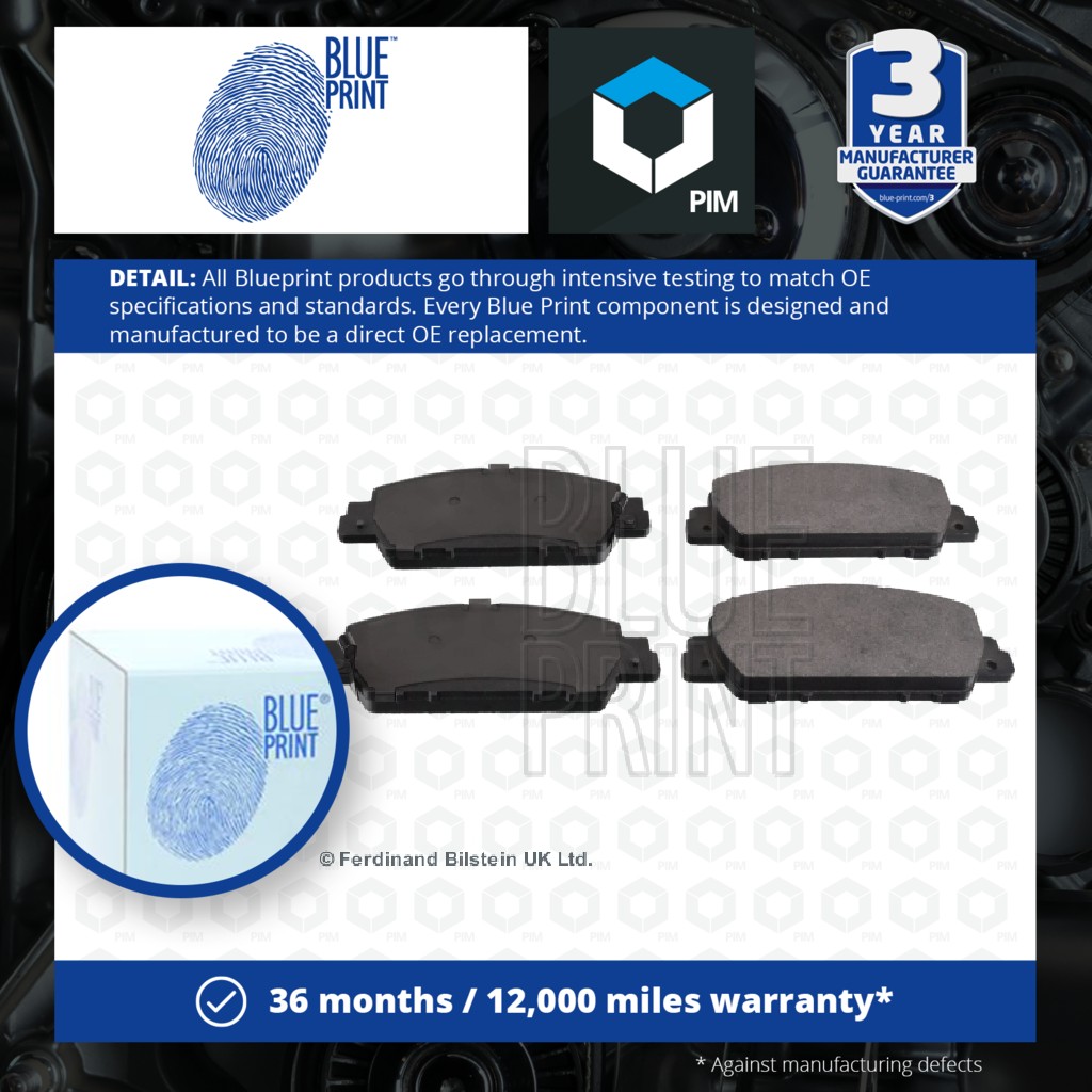 Blue Print Brake Pads Set Front ADH242100 [PM1579890]