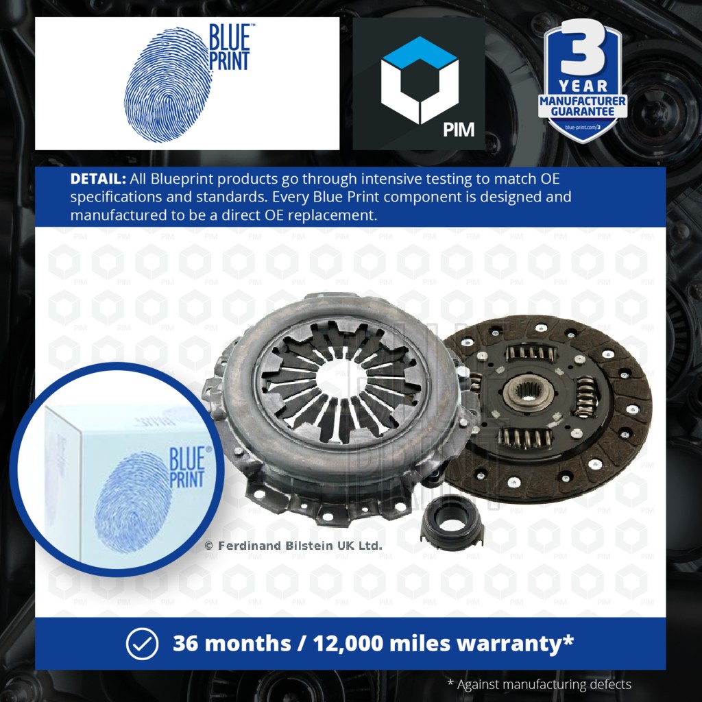 Blue Print Clutch Kit 3pc (Cover+Plate+Releaser) ADG030245 [PM1579420]