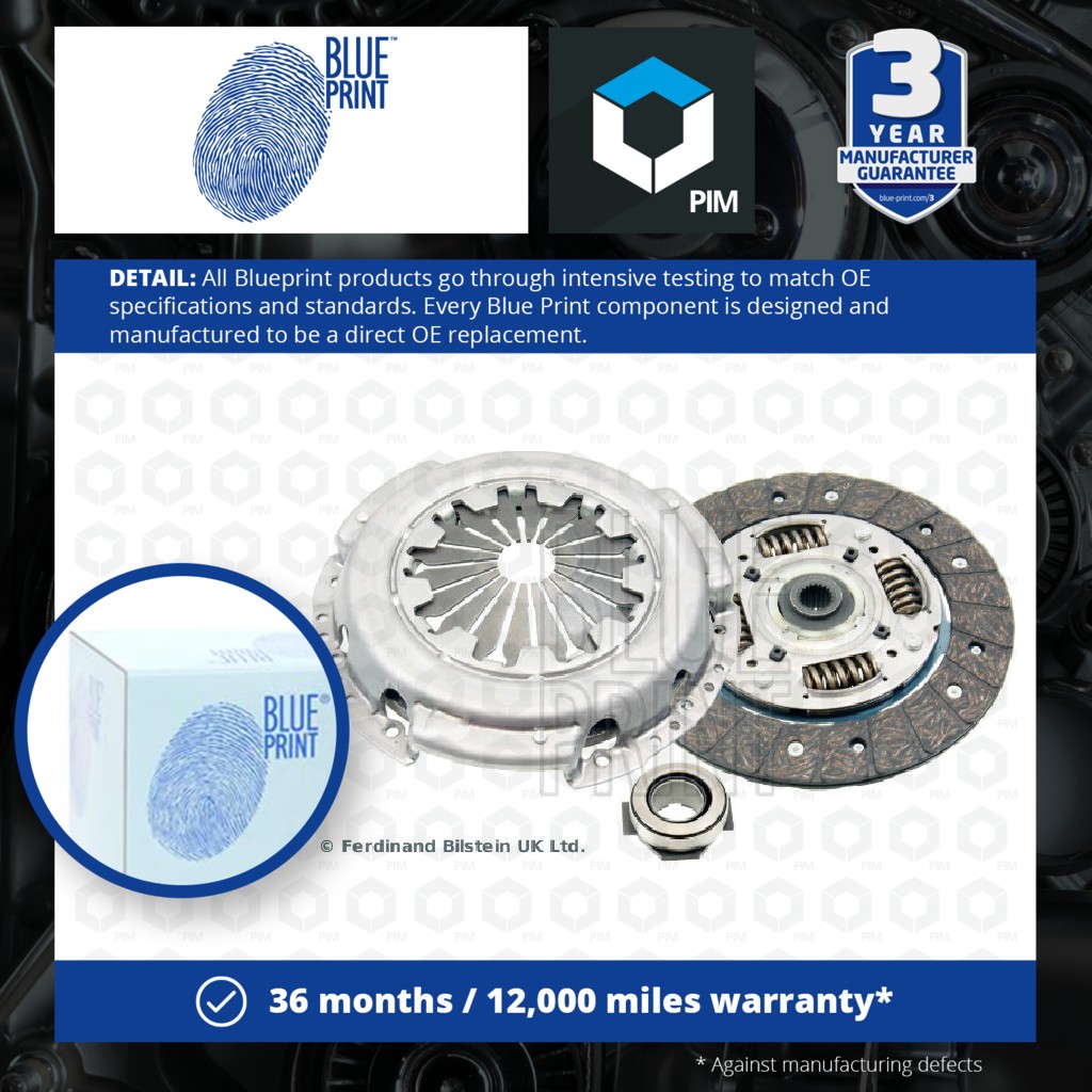 Blue Print Clutch Kit 3pc (Cover+Plate+Releaser) ADF123042 [PM1579206]
