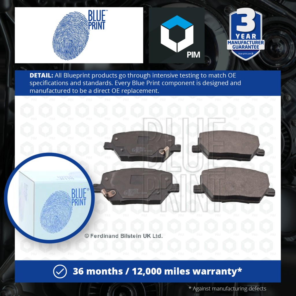 Blue Print Brake Pads Set Front ADA104278 [PM1578769]