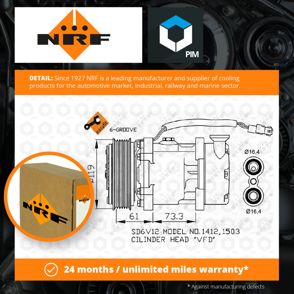 NRF Air Con Compressor 32275 [PM1541602]