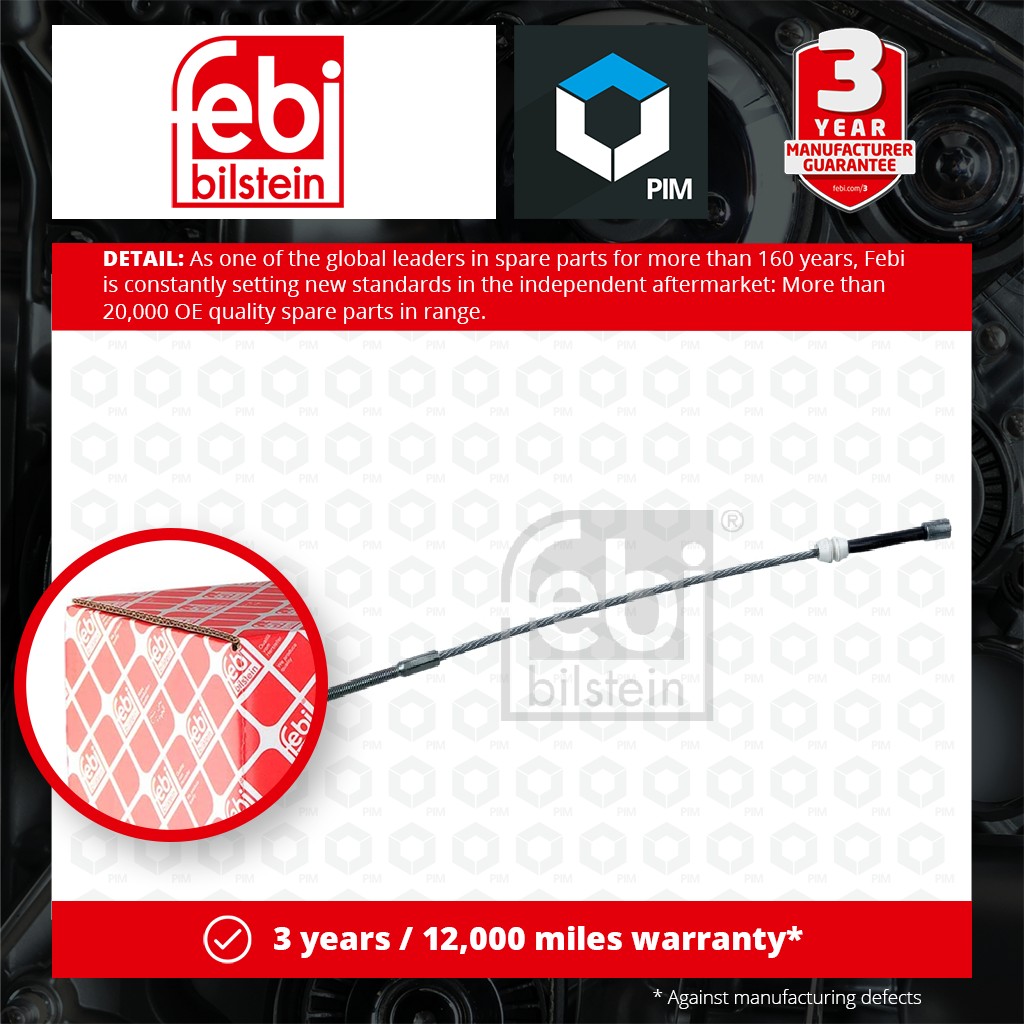 Febi Handbrake Cable Front 101812 [PM1501296]
