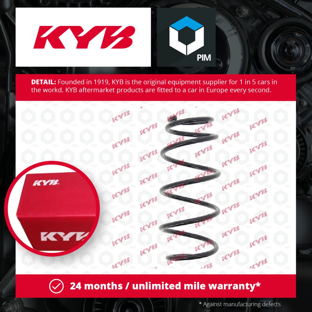 2x KYB Coil Spring Front RA3538 [PM1497674]