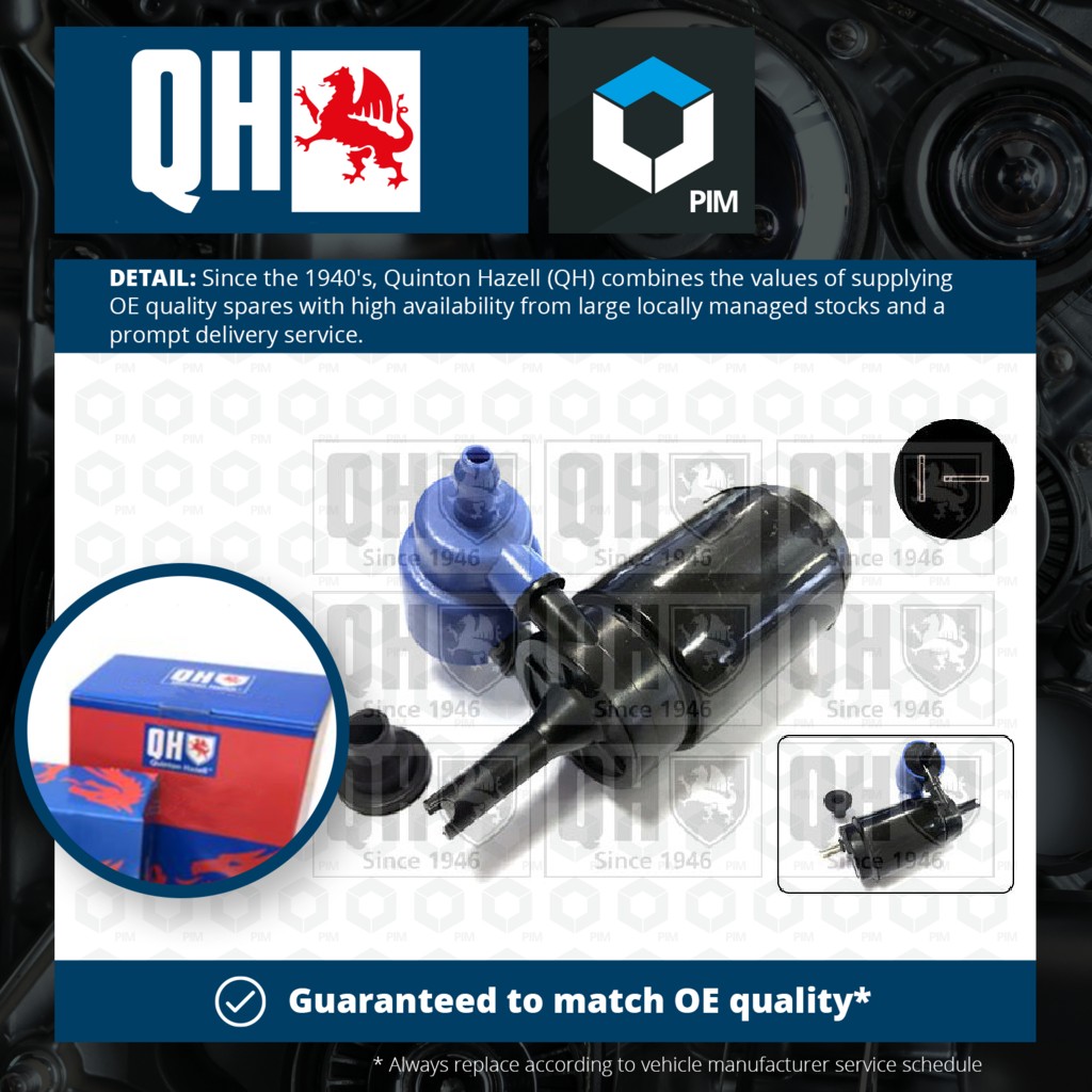 Quinton Hazell Washer Pump QWP015 [PM1493807]