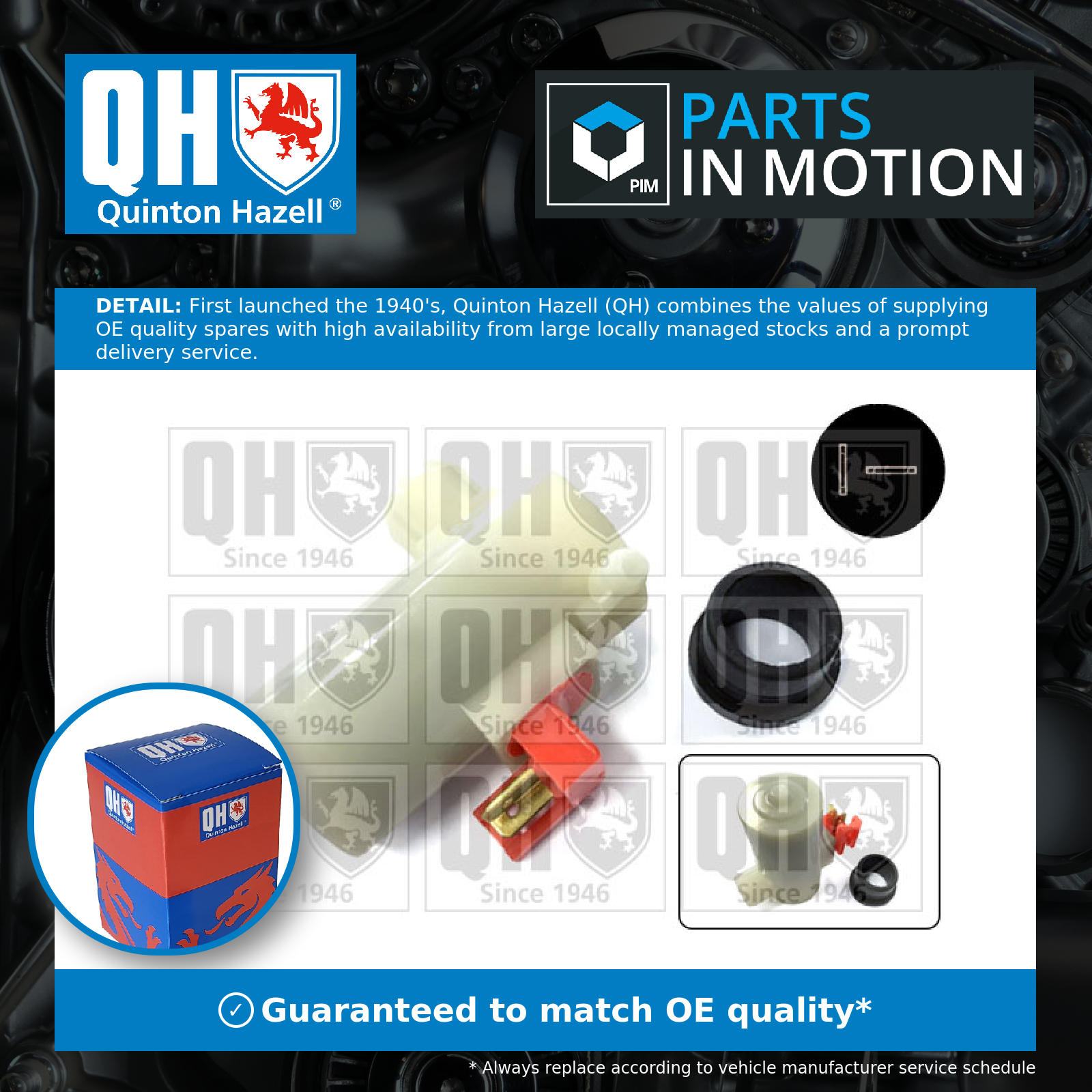 Quinton Hazell Washer Pump QWP011 [PM1493806]