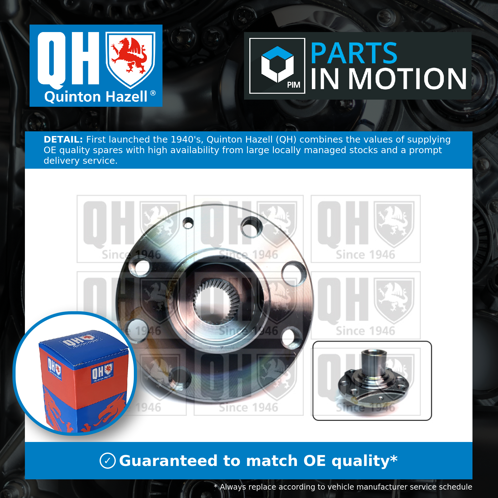 Quinton Hazell Wheel Hub Front QWH120 [PM1493741]