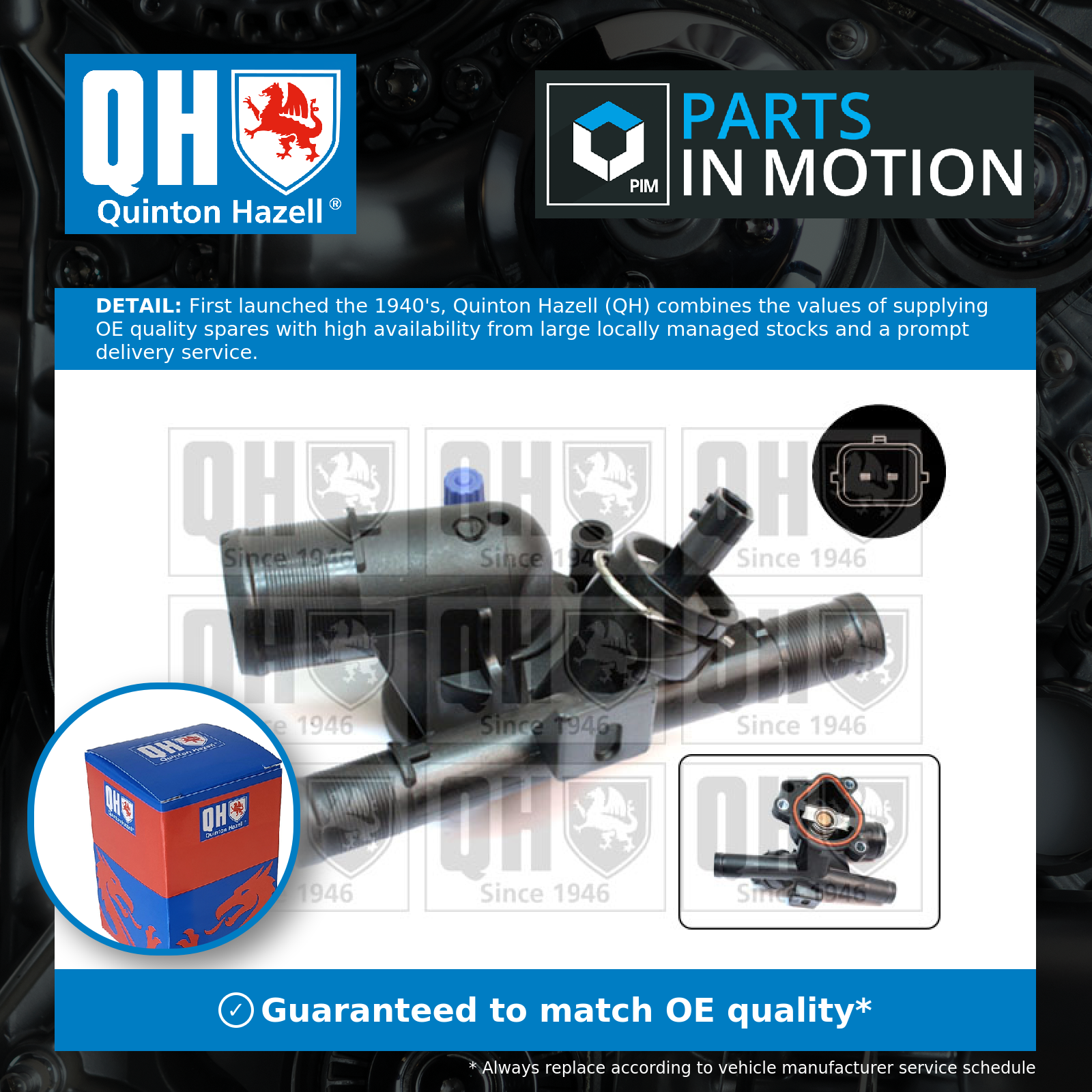 Quinton Hazell Coolant Thermostat QTH700K [PM1491595]