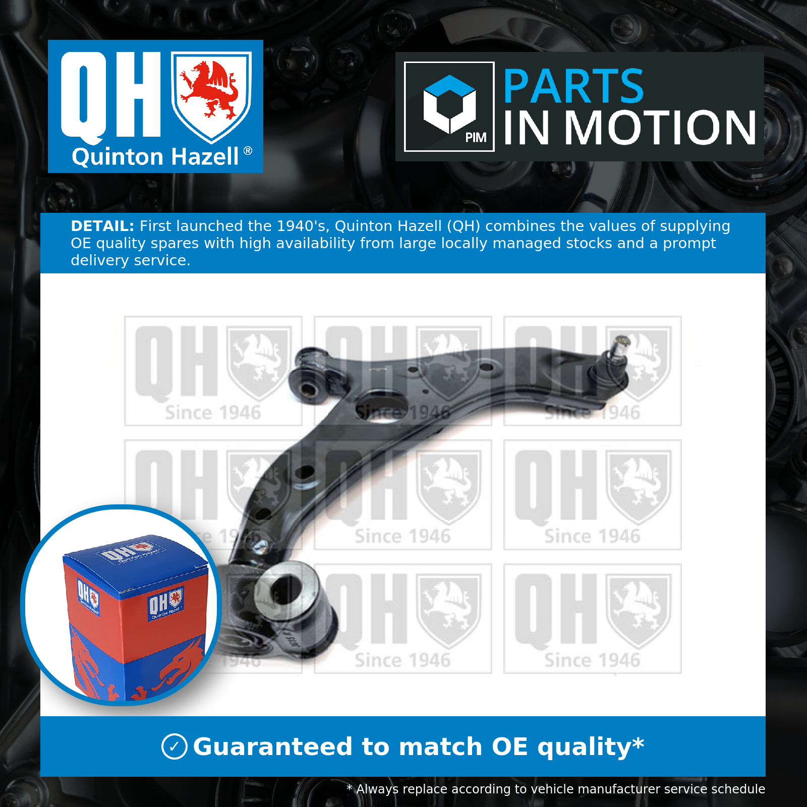Quinton Hazell Wishbone / Suspension Arm QSA2764S [PM1490275]
