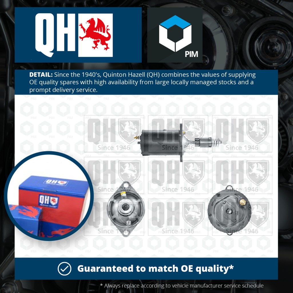 Quinton Hazell Starter Motor QRS2283 [PM1490102]