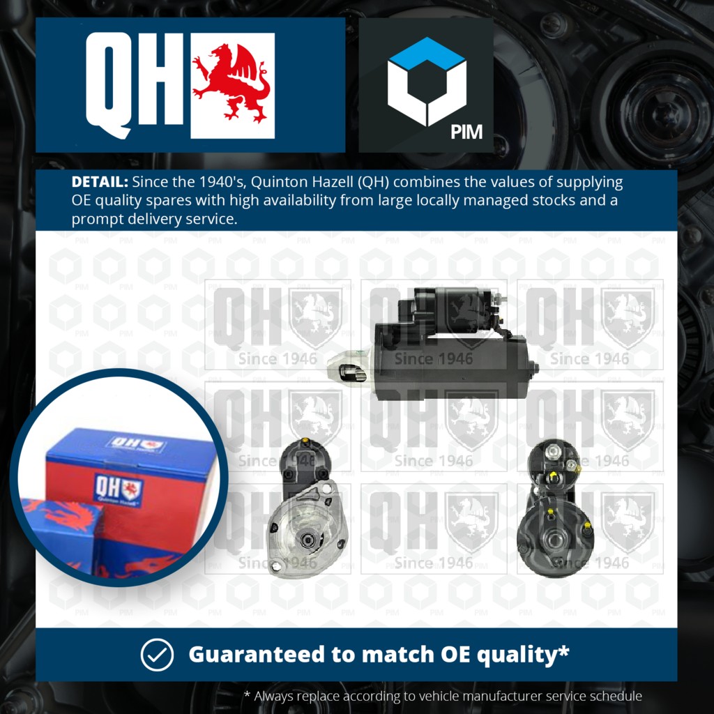 Quinton Hazell Starter Motor QRS1455 [PM1489908]
