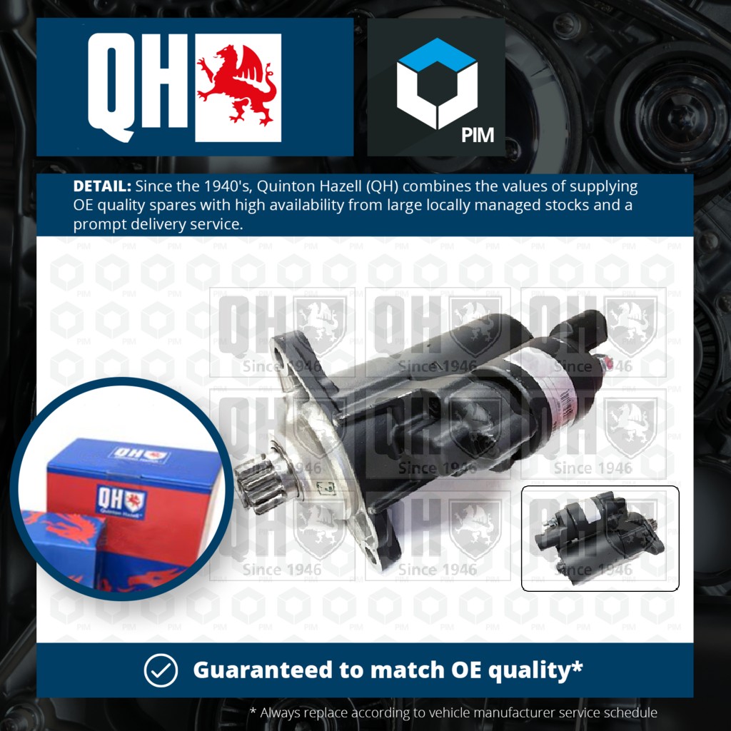 Quinton Hazell Starter Motor QRS1388 [PM1489887]