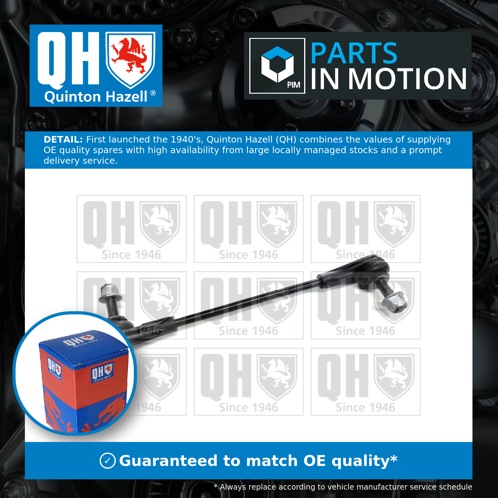 Quinton Hazell Anti Roll Bar Link Front Right QLS3907S [PM1488548]