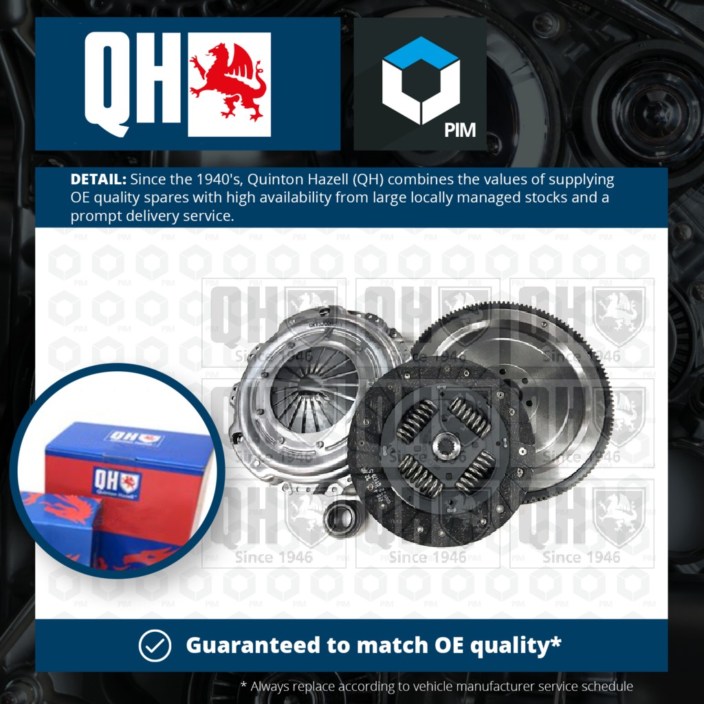 Quinton Hazell Clutch Kit with Flywheel QKT5300AF [PM1488360]