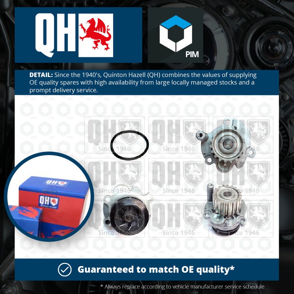Quinton Hazell Water Pump QCP3879 [PM1482307]