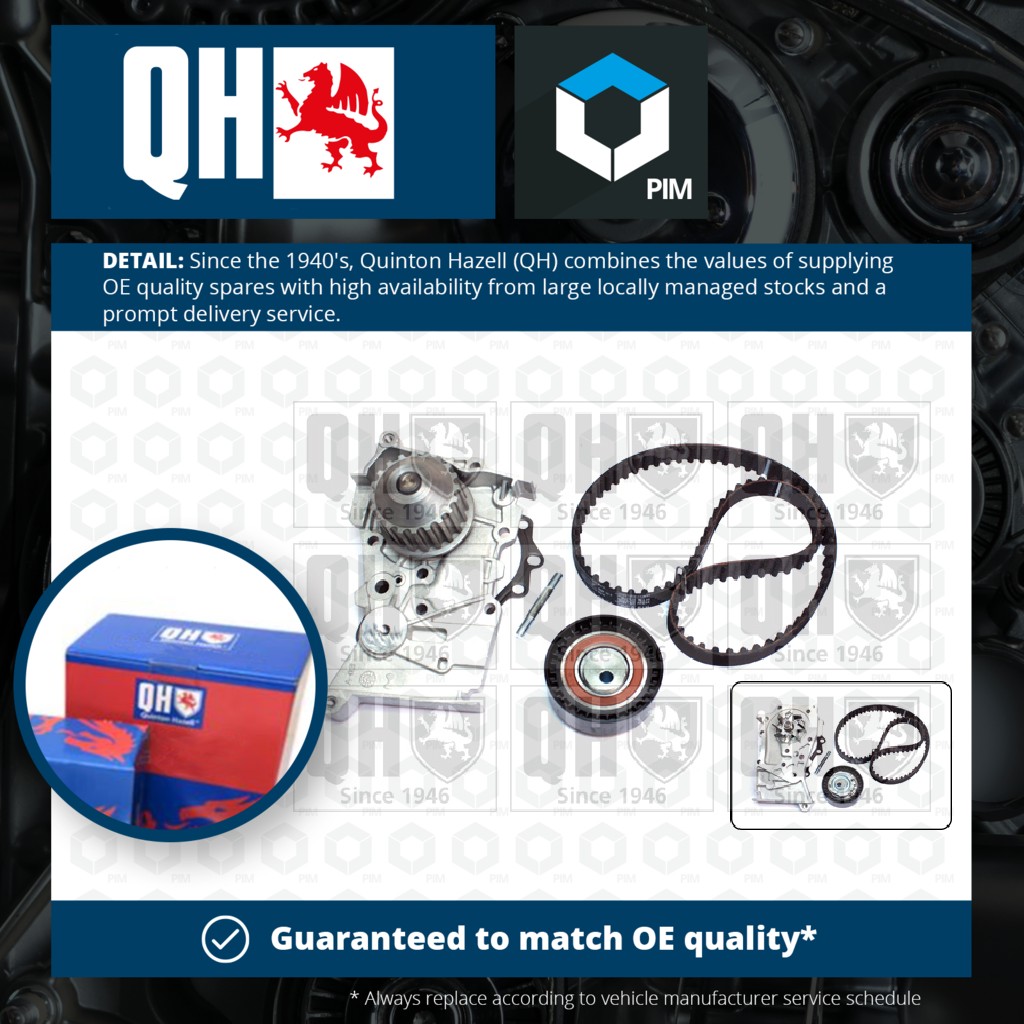Quinton Hazell Timing Belt & Water Pump Kit QBPK8800 [PM1478826]