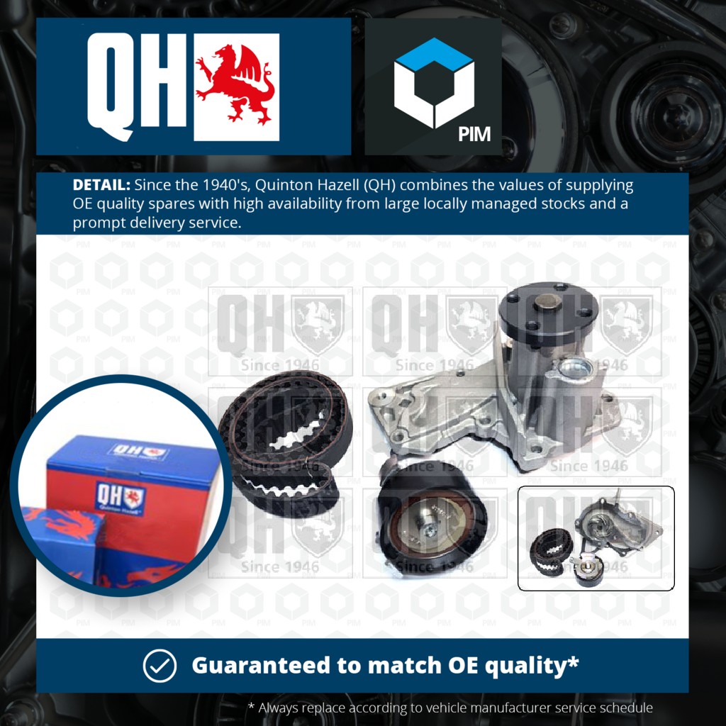 Quinton Hazell Timing Belt & Water Pump Kit QBPK8780 [PM1478824]