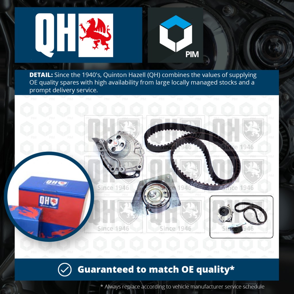 Quinton Hazell Timing Belt & Water Pump Kit QBPK8740 [PM1478821]