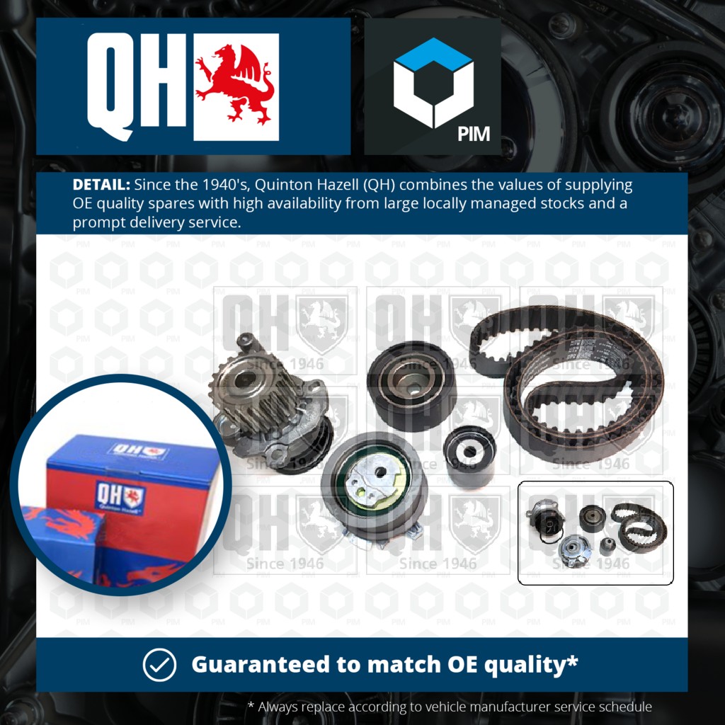Quinton Hazell Timing Belt & Water Pump Kit QBPK7763 [PM1478774]