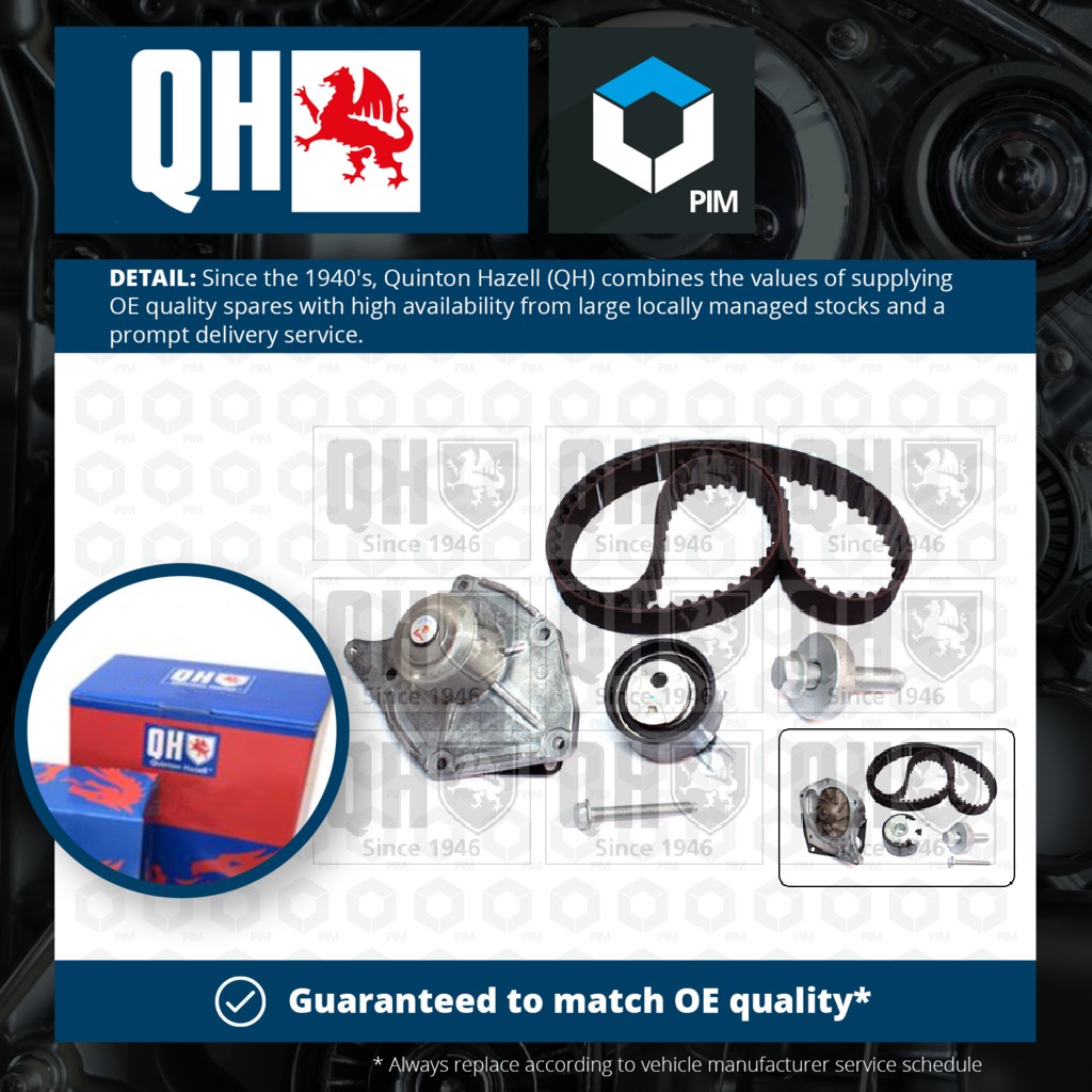 Quinton Hazell Timing Belt & Water Pump Kit QBPK7641 [PM1478761]