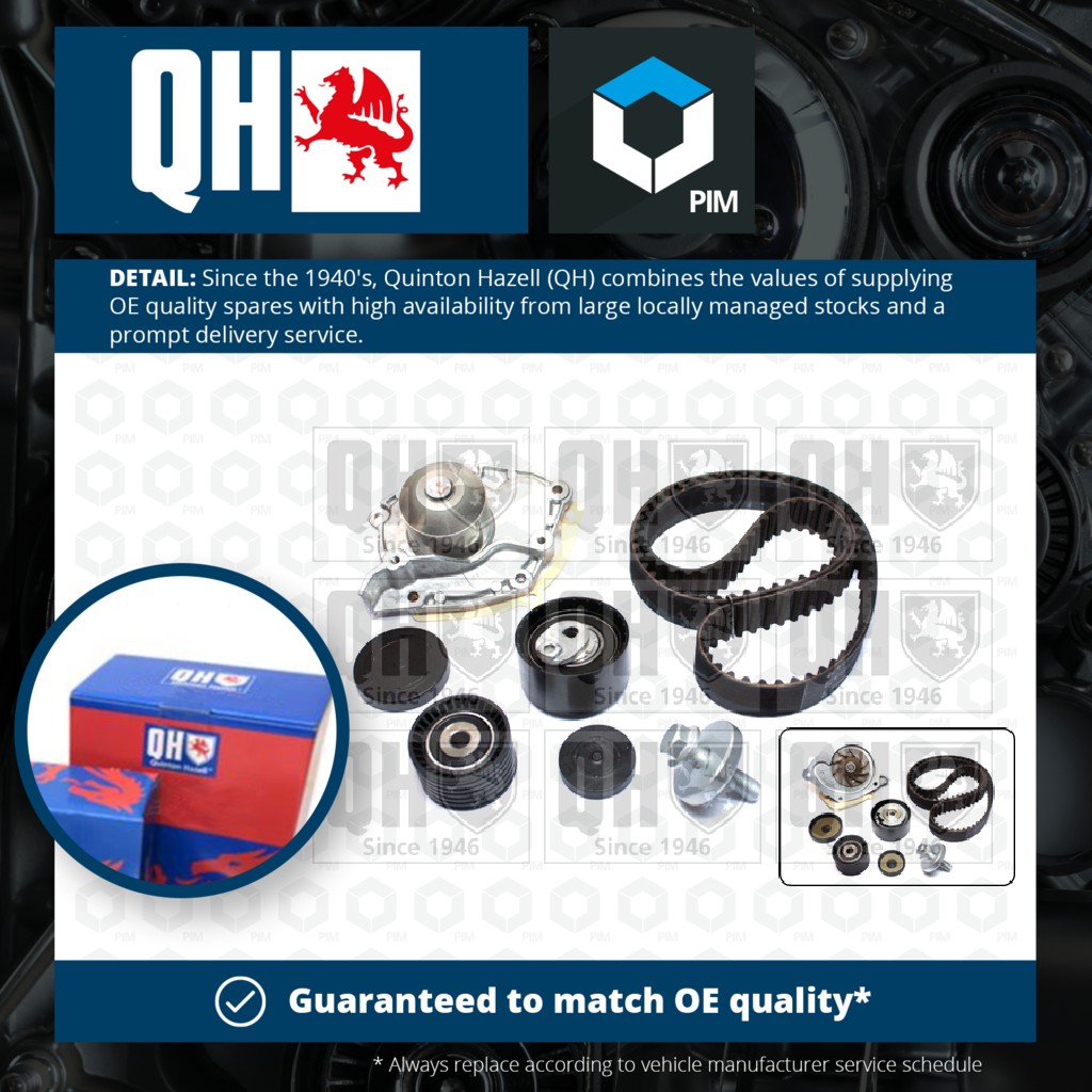 Quinton Hazell Timing Belt & Water Pump Kit QBPK6760 [PM1478708]
