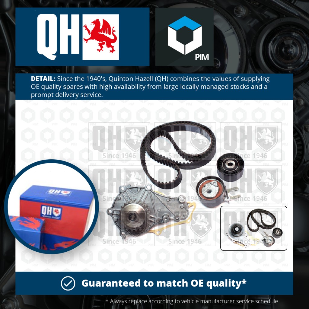 Quinton Hazell Timing Belt & Water Pump Kit QBPK6440 [PM1478691]