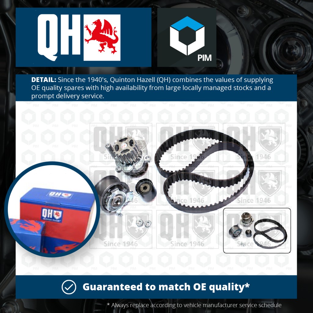 Quinton Hazell Timing Belt & Water Pump Kit QBPK6250 [PM1478674]