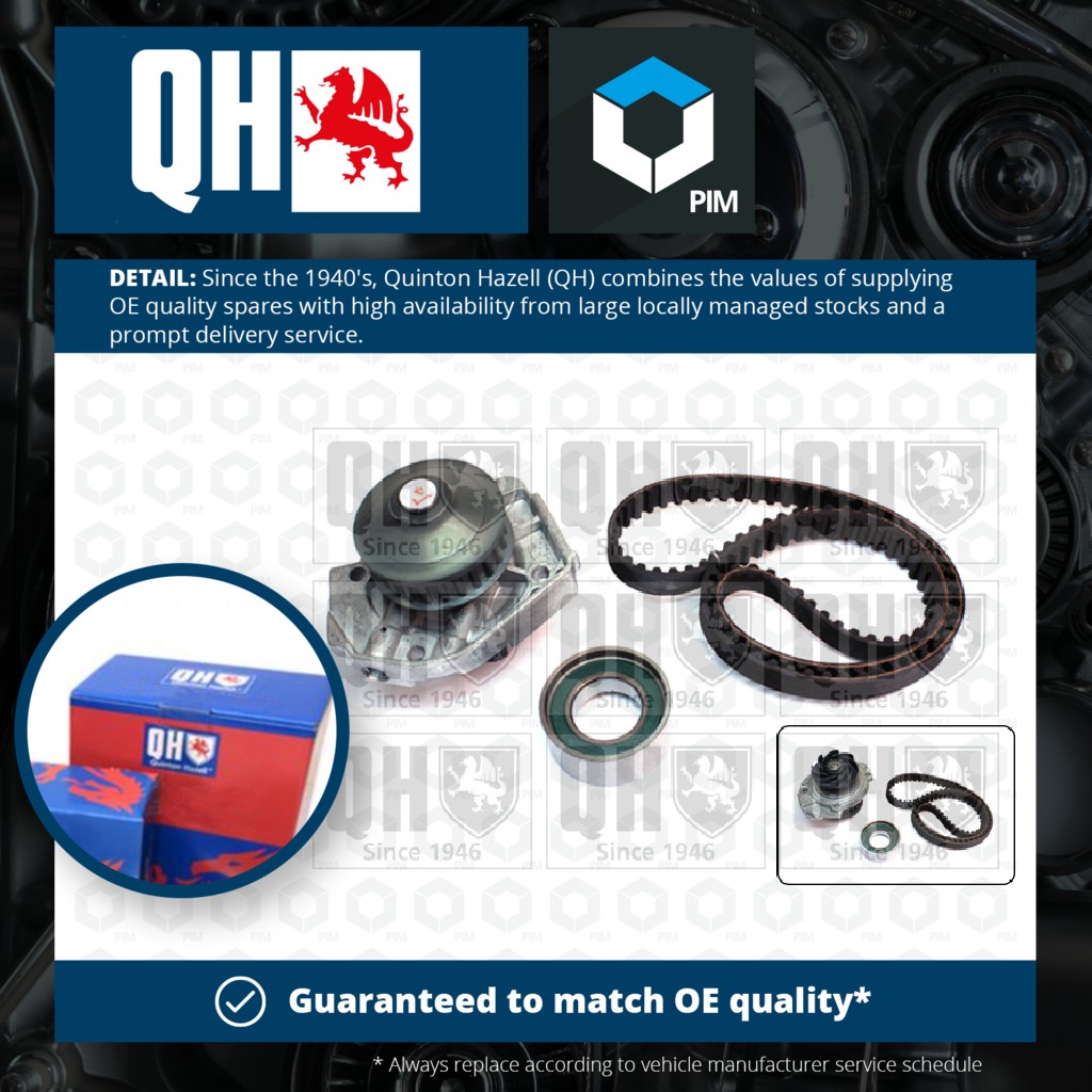 Quinton Hazell Timing Belt & Water Pump Kit QBPK5880 [PM1478662]