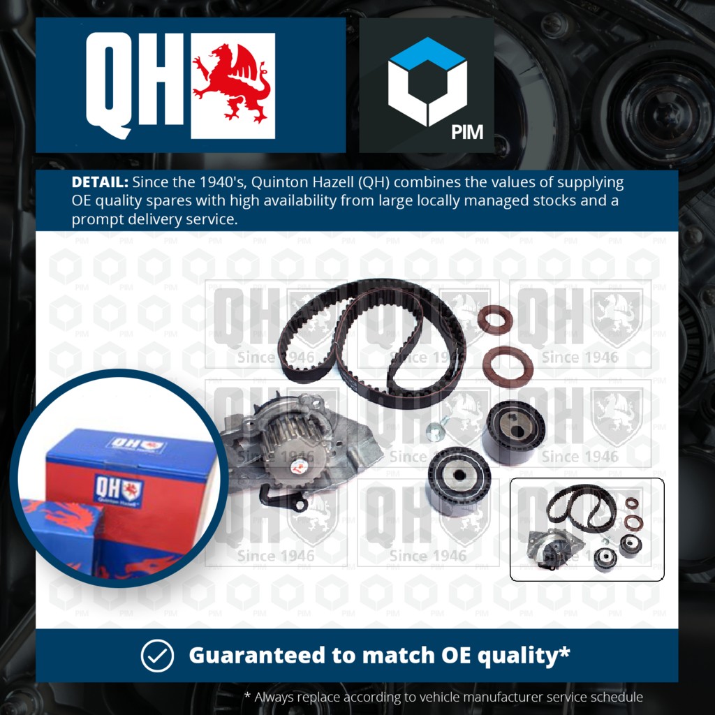 Quinton Hazell Timing Belt & Water Pump Kit QBPK2440 [PM1478593]