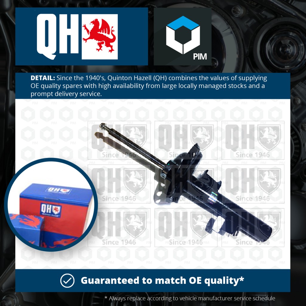Quinton Hazell Shock Absorber (Single Handed) Front Left QAG878134 [PM1478290]