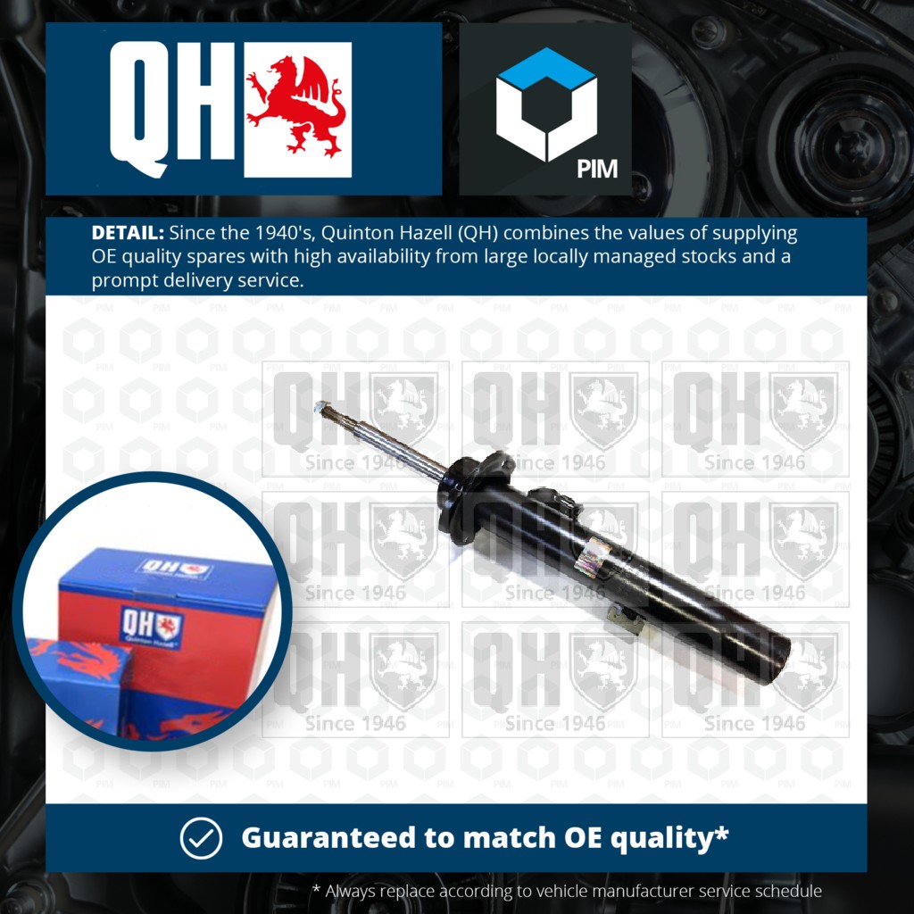 Quinton Hazell Shock Absorber (Single Handed) Front Left QAG878118 [PM1478286]