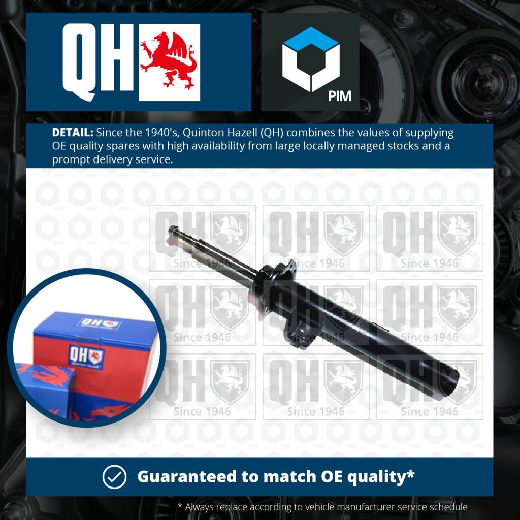 Quinton Hazell Shock Absorber (Single Handed) Front Right QAG878117 [PM1478285]