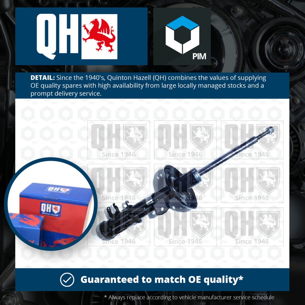 Quinton Hazell Shock Absorber (Single Handed) Front Right QAG181067 [PM1478172]