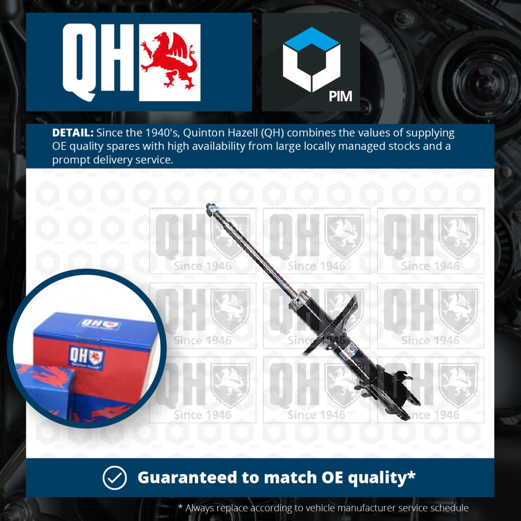 Quinton Hazell Shock Absorber (Single Handed) Front Left QAG181006 [PM1478132]