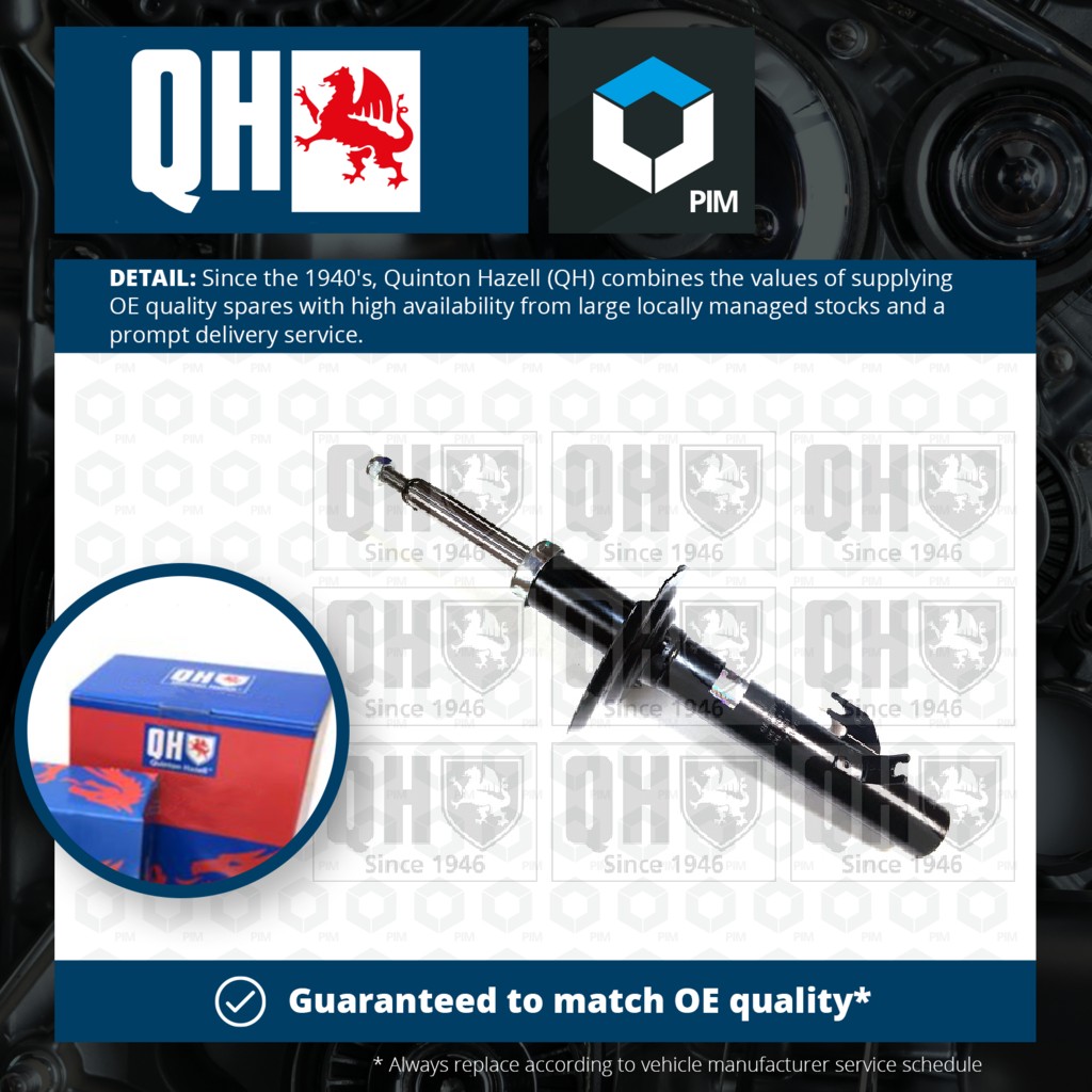 Quinton Hazell Shock Absorber (Single Handed) Front Right QAG178992 [PM1478044]