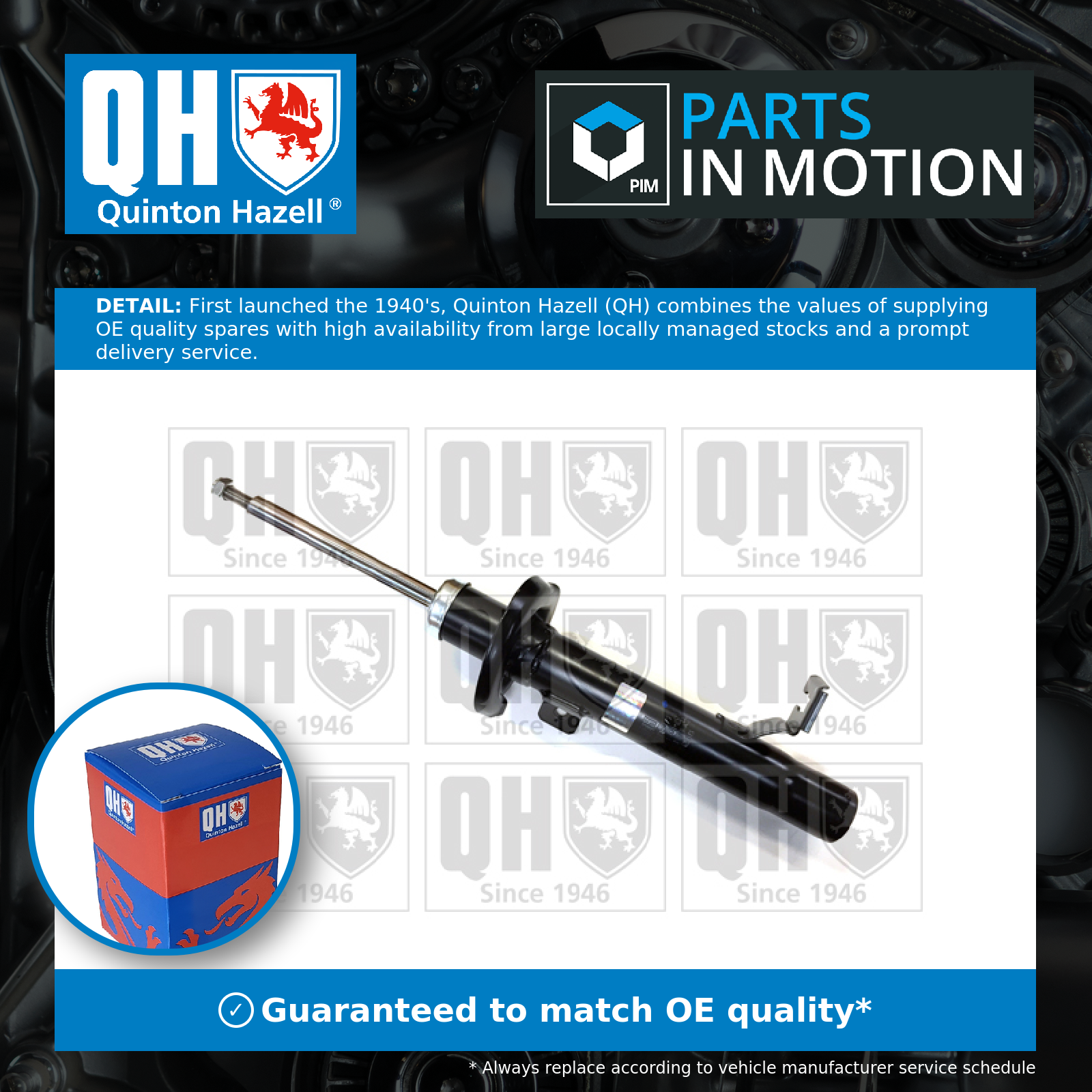 Quinton Hazell Shock Absorber (Single Handed) Front Right QAG178977 [PM1478036]